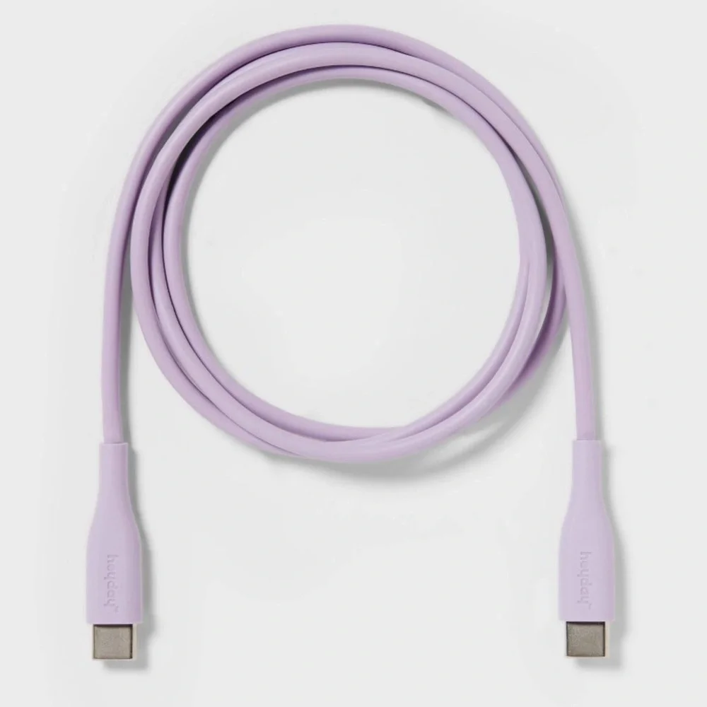 Heyday 2-Port 20W USB-A and USB-C Wall Charger & 3' USB-C to USB-C Cable